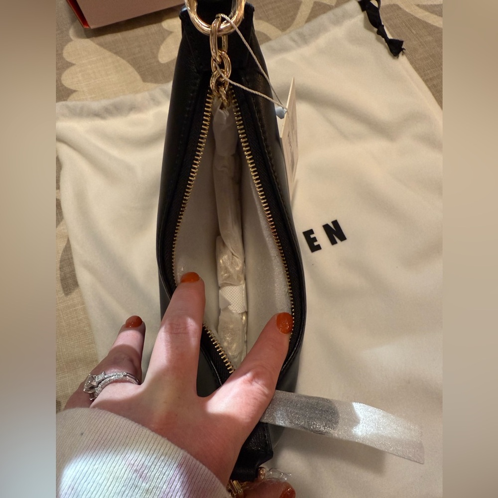 Authentic Aupen Nirvana Chain Bag in Noir / Black - NWT - Picture 9 of 13